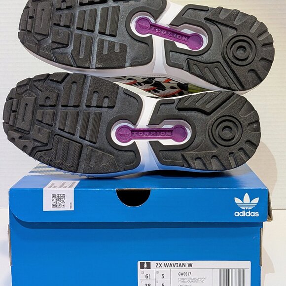 Adidas Women's ZX WAVIAN GW0517 South African City Life Leopard Print - Size 6.5 - Picture 6 of 10